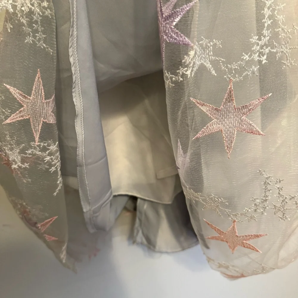 Sparkle Princess Tulle Dress w/ Stars Sz 140 (Fits 8-10 year old) Party Dress
